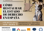 Hazte Oír organiza una Jornada Jurídica este jueves 9 de mayo sobre cómo restaurar el Estado de Derecho en España